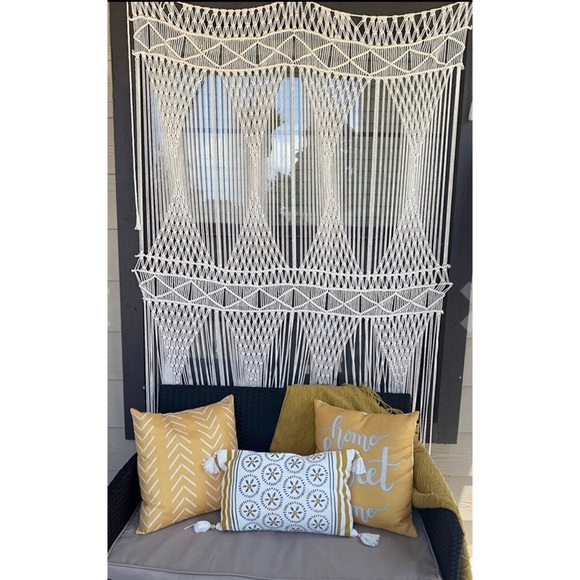 Geometric Macrame Indie Hippie Living Room/Bedroom/Dorm/Wall/Home Decor/Art - Picture 2 of 7